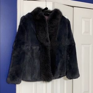Rabbit and chinchilla short coat vintage